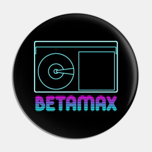 Betamax Neon Pin