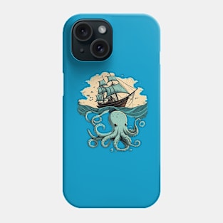 kraken love ship Phone Case