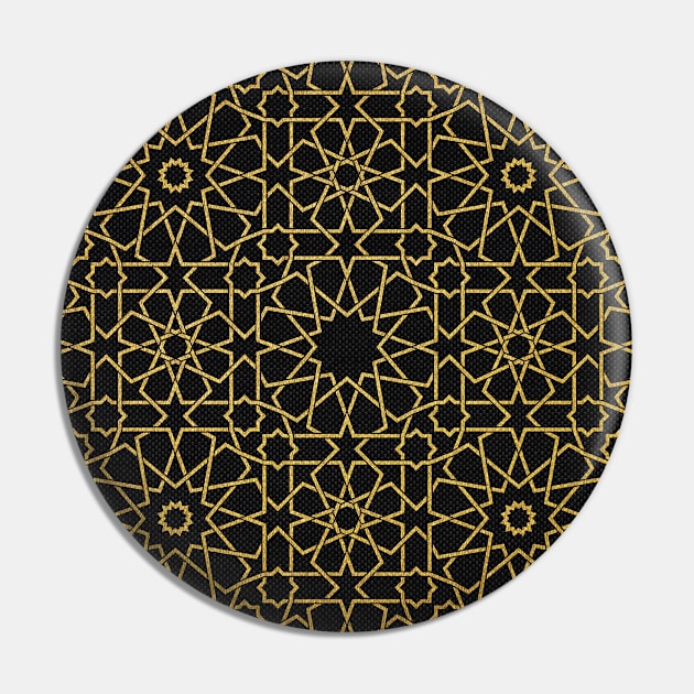 Arabic Gold pattern #3 Pin by GreekTavern