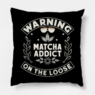 Matcha Addict Pillow