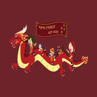 Year of the Dragon happy Chinese new year, Zodiac Lunar Year T-Shirt