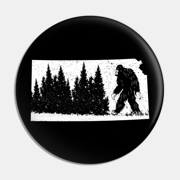 Kansas Bigfoot Pin by Tesszero