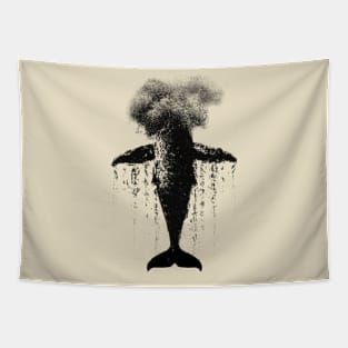 Smoke Head Whale Tapestry