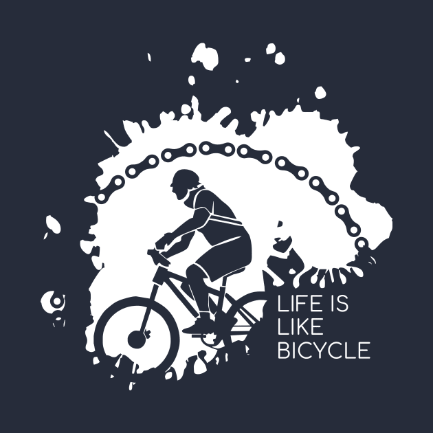 life is like bicycle by herubintang