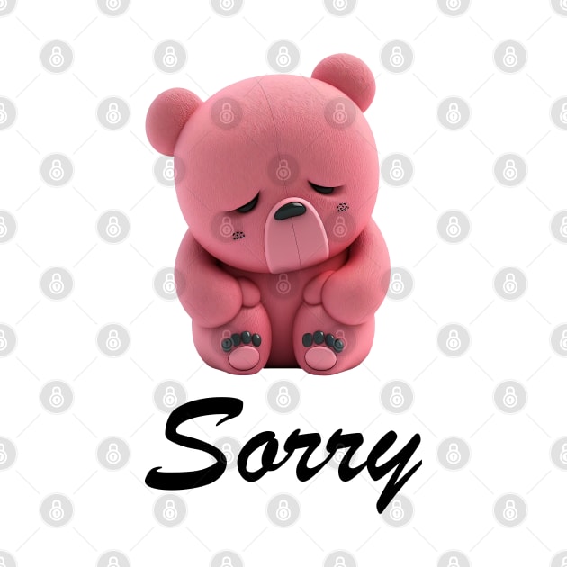 Sorry in advance pink bear by All About Nerds