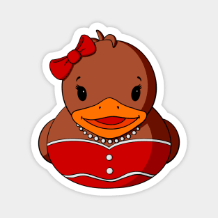 Gingerbread Girl Rubber Duck Magnet