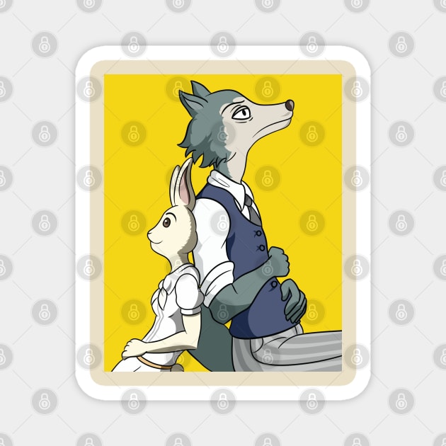 Beastars: Legoshi x Haru Magnet by BlackKnightProductions