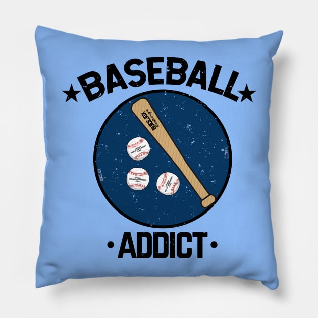 Baseball Addict Pillow by NightField