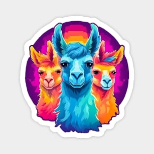 Rainbow Llama Squad Magnet