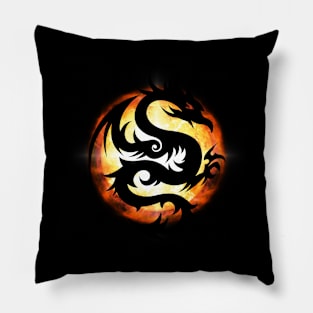 Black Dragon Pillow