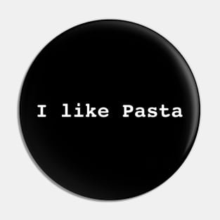 I Like Pasta Italian Food Pin
