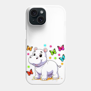 Pretty Hippopotamus Phone Case