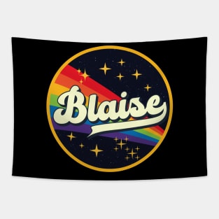 Blaise // Rainbow In Space Vintage Style Tapestry