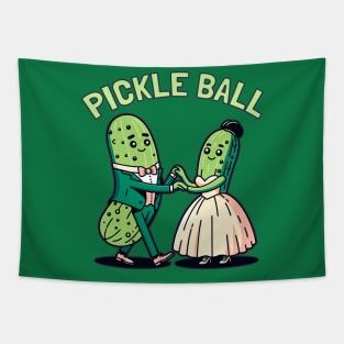 Pickleball Ballroom Dancing Funny Pun Design Men And Women Tapestry