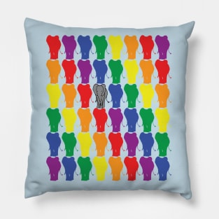 Elephant Herd Pride Pillow