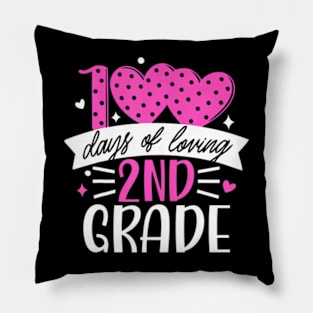 100 Days Of Loving 2Nd Grade 100Th Day Of School Teacher Kid Pillow