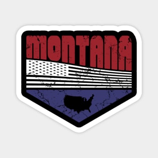 Retro Vintage Montana USA Magnet