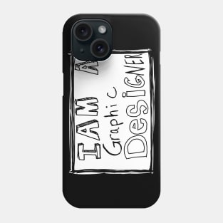 Graphic design but with white Phone Case