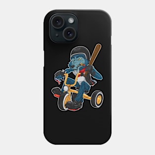 Big Bad Wolf Riding Tricycle Phone Case