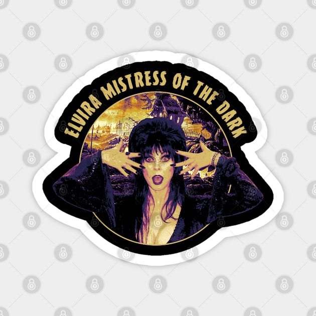 Elvira Mama Creepy Classic Magnet by OrcaDeep