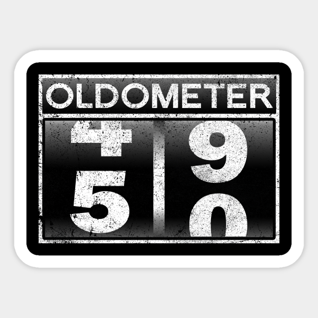 Oldometer 49-50 Awesome Since 1970 Funny 50th Birthday Gift - Oldometer ...