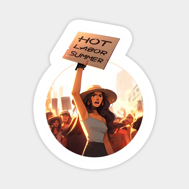 Hot Labor Summer Magnet by curiographer