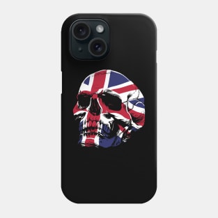 Skull with British Flag Phone Case