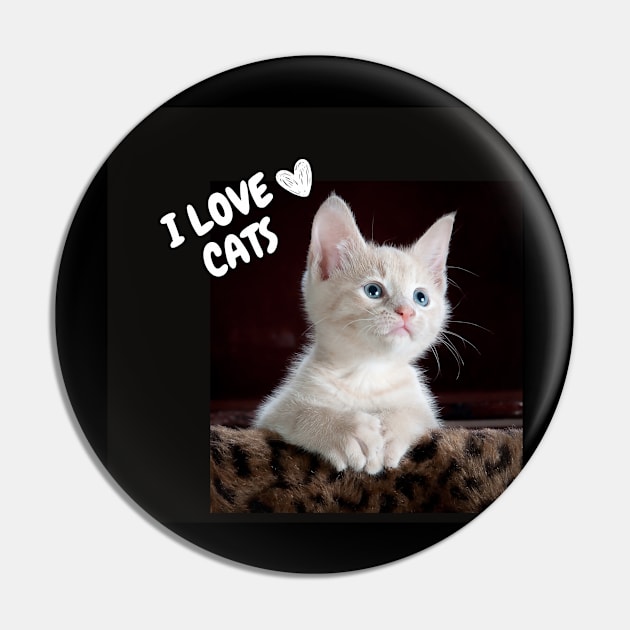 I love cats Pin by VEROSART