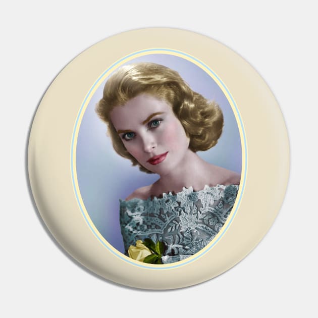 Grace Kelly In Green Pin by Noir-N-More