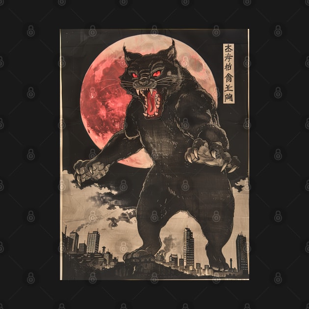 Vintage Japanese Catzilla 2 by obstinator