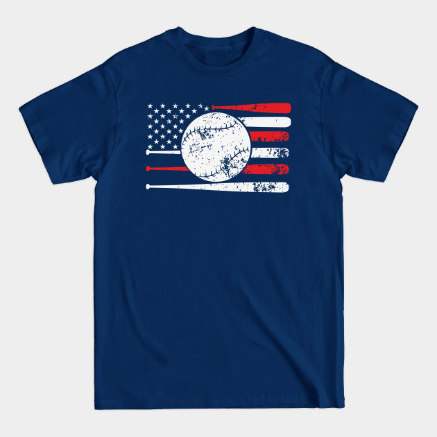 US Flag Baseball Proud and Patriotic Player - Patriotism - T-Shirt