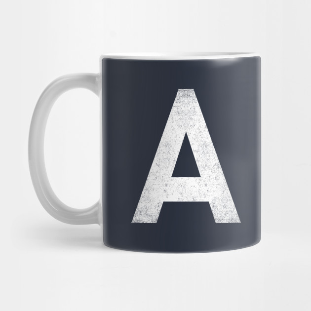 Vintage Letter A Capital Alphabet A Monogram Letter A Mug Teepublic