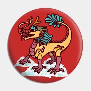 Dragon Doodle Pin