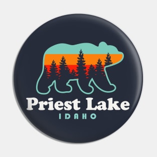 Priest Lake Idaho Camping Bear Spokane Washington Pin