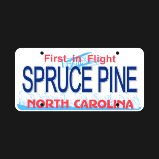 Spruce Pine North Carolina License Plate T-Shirt