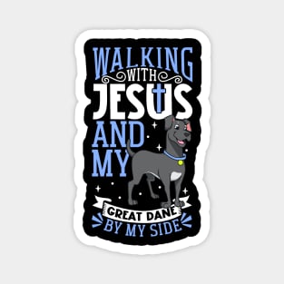 Jesus and dog - German Mastiff Magnet