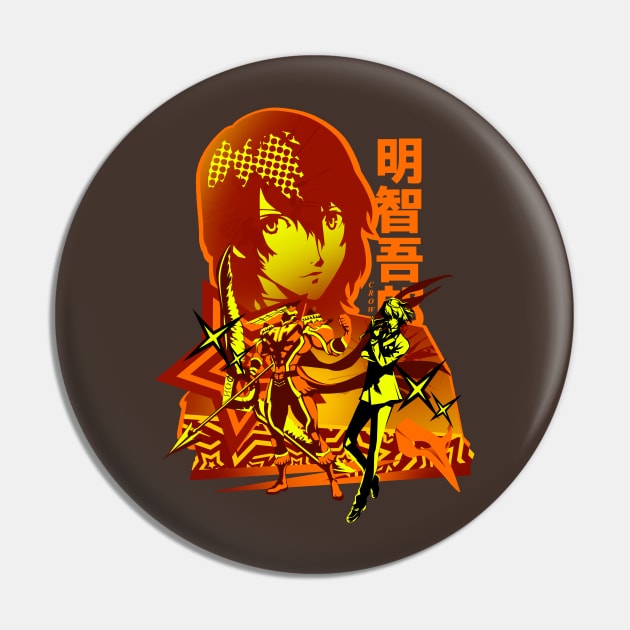 Akechi Code Name Crow Pin by plonkbeast