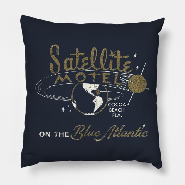 Satellite Motel Pillow by MindsparkCreative