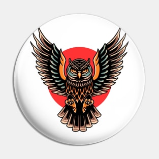 brave owl tattoo Pin