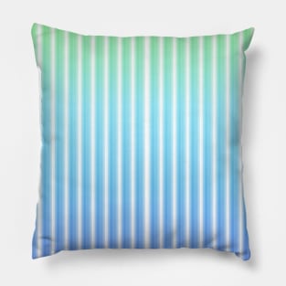 Stripes abstract ocean lineart blue Pillow