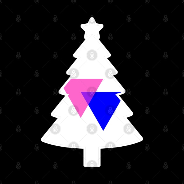 Christmas Tree LGBT Flag Bisexual-Triangles by aaallsmiles