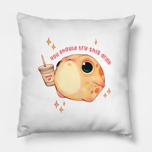 Frog with Drink Pillow