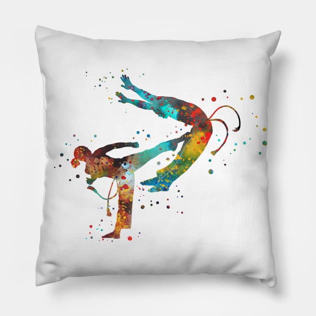 Capoeira Pillow by RosaliArt