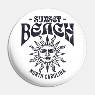 Sunset Beach, NC Summertime Vacationing Watchful Sun Pin