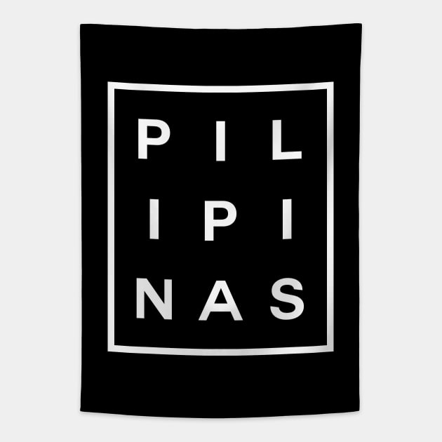 Pilipinas Boxed (White) Tapestry by inotyler