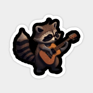 Raccoon's serenade Magnet