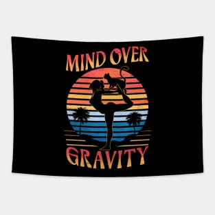 Yoga Balance Poses Mind Over Gravity Tapestry