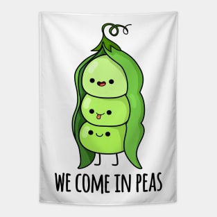 We Come In Peas Cute Pea Pun Tapestry