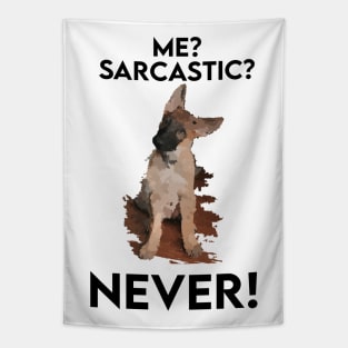 FasBytes Me Sarcasm, Never Dog Tapestry