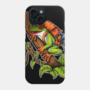 Frog Tree Backpacker Phone Case